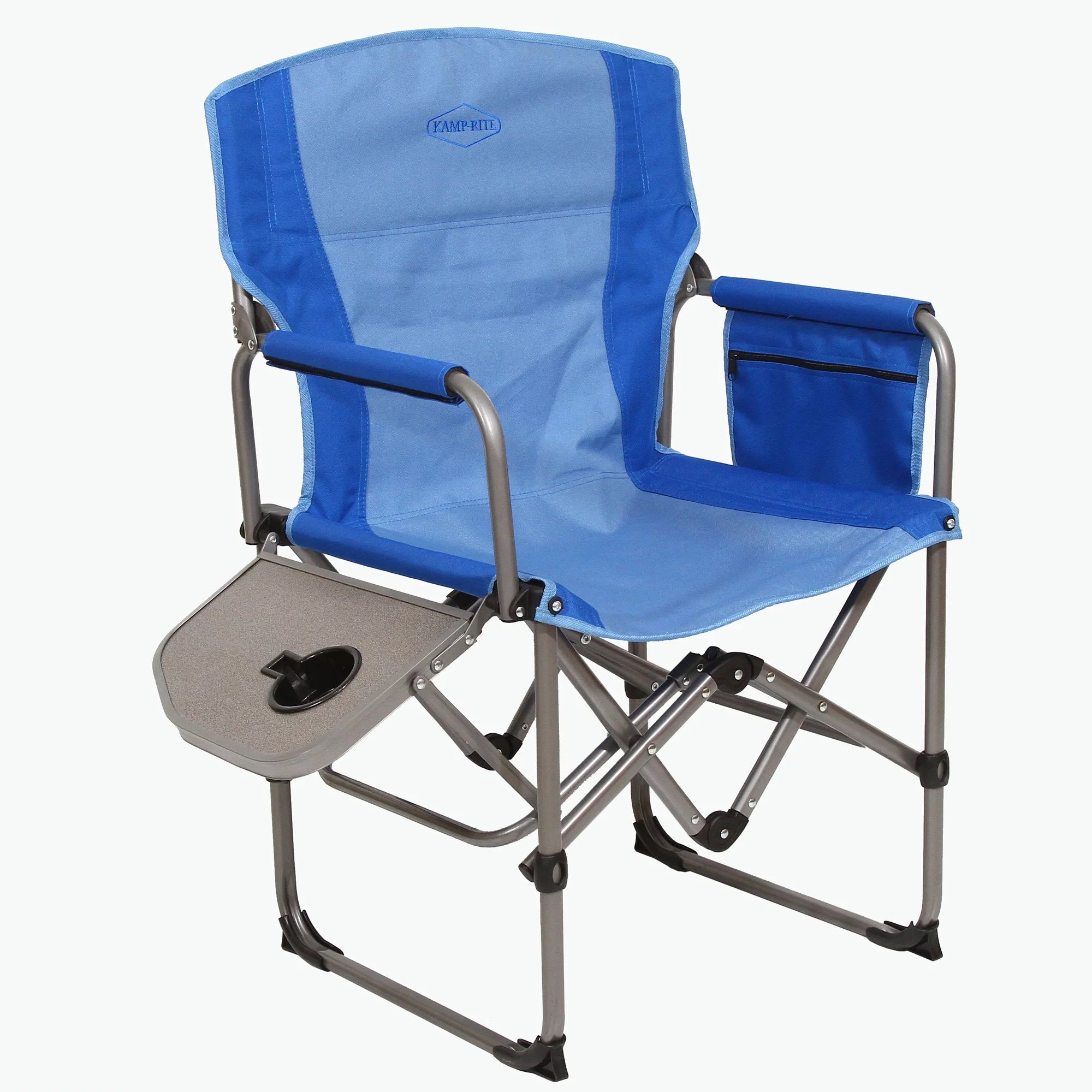 Outdoor Camping Folding Director's Chair with Side Table O4386
