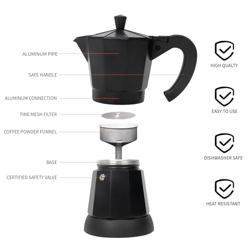 6 or 3cup Electric Espresso Coffee Maker H298