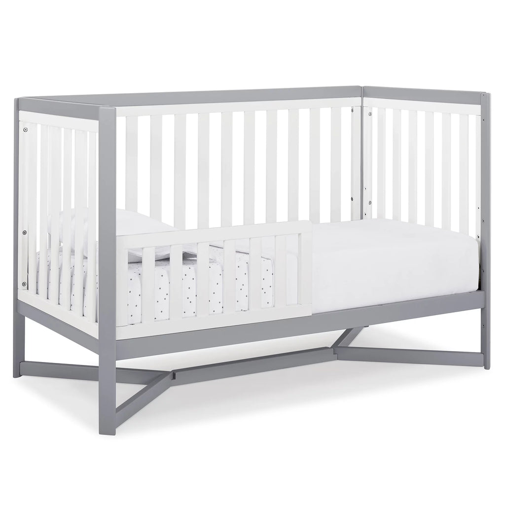 White/Gray 4-in-1 Convertible Crib K41766