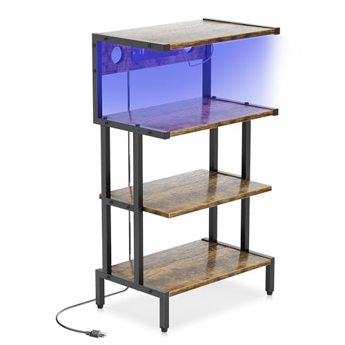 4-Tier Game Console Stand with Storage Shelves C35697