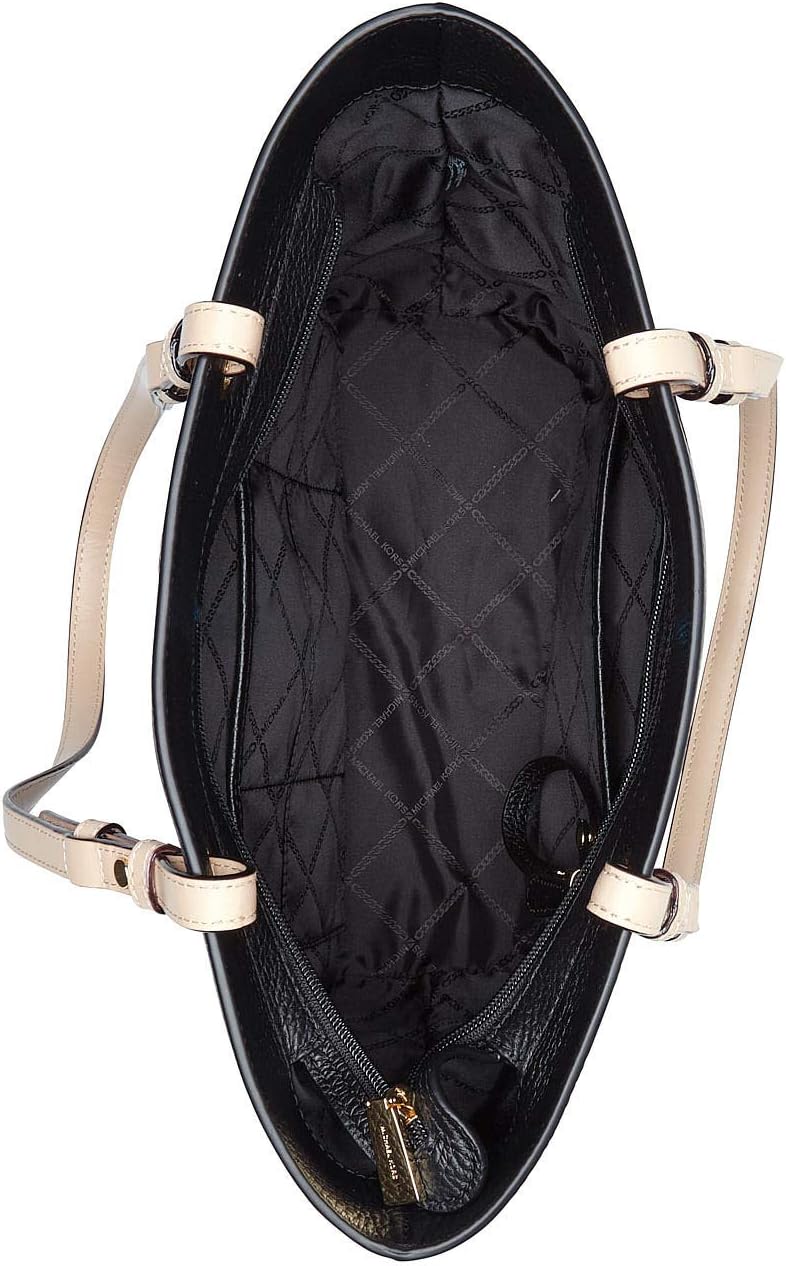 Black Top Zip Pocket Tote Z998