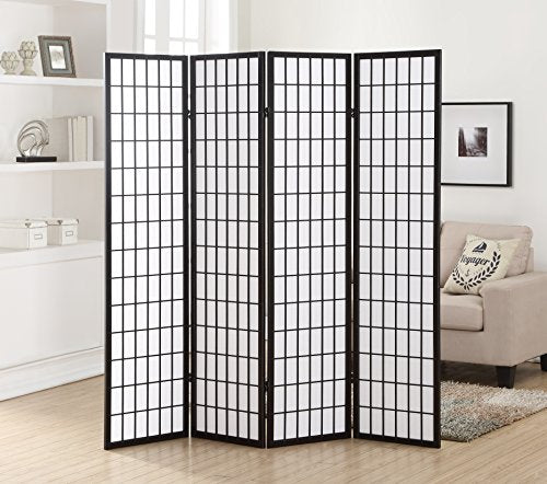 Natural 4 Panel Room Divider C515
