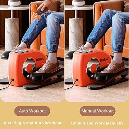 Electric Seated Leg Foot Pedal Exerciser with Remote and LCD Monitor R549
