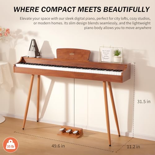 88-Key Weighted Action Digital Piano with Triple Pedal J74071