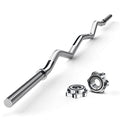47" EZ Curl Bar Weight Lifting Bar with 2 Star Collars P652