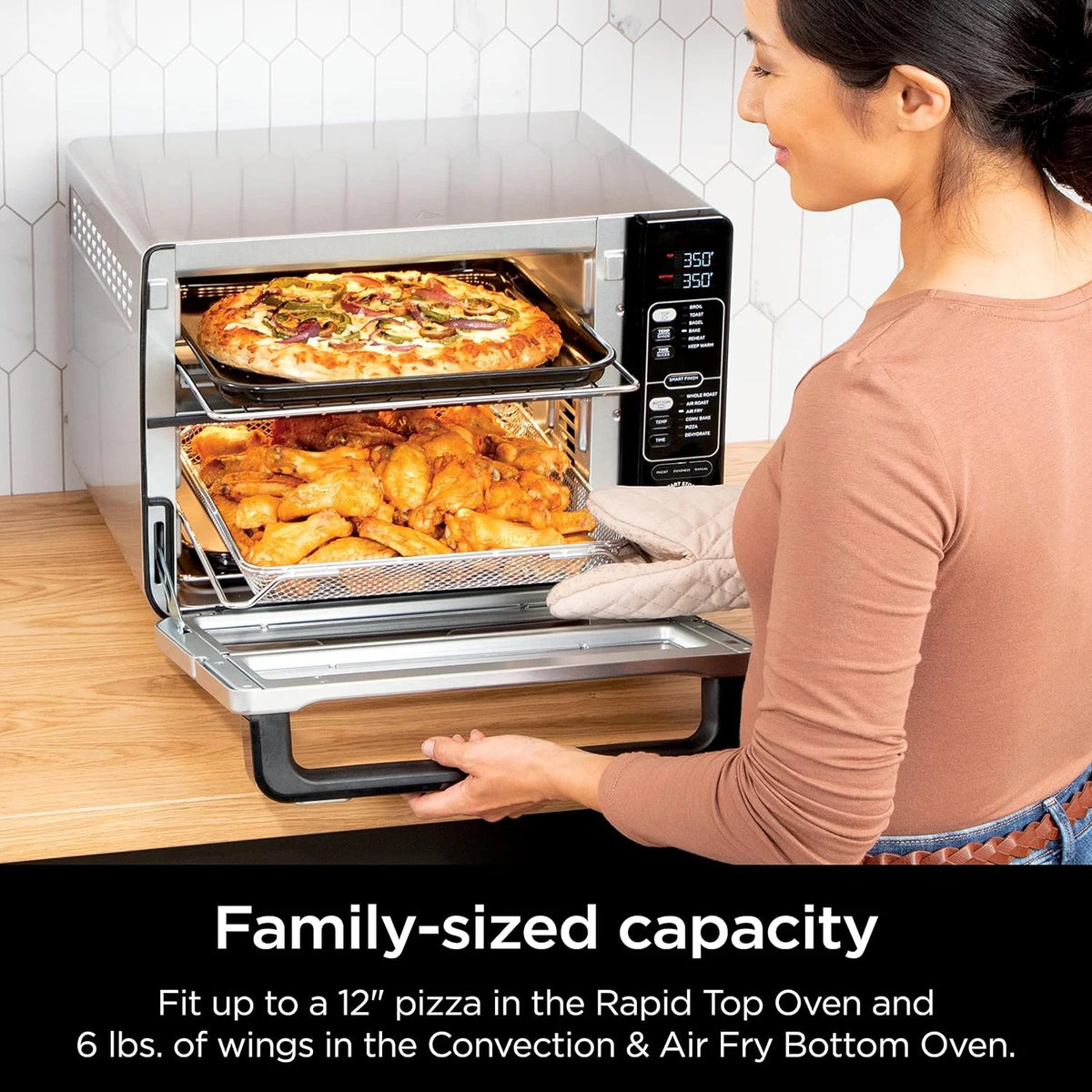 Stainless Steel Double Oven with Air Fry P75350