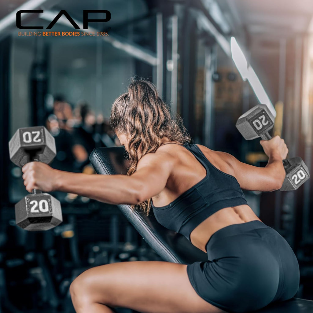 45 lb Cast Iron Hex Dumbbell W1097