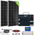 400W 1.6KWH Complete Solar Power System with 2 Solar Panels and Power Station W87373