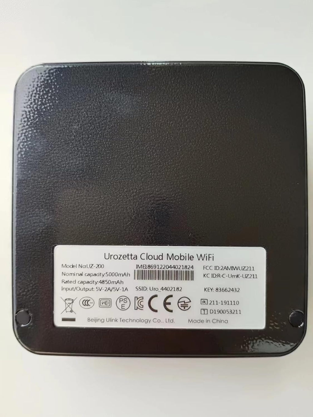 Mobile Hotspot Router Wireless Portable Wi-Fi with US 25GB, 5000mAh R942909