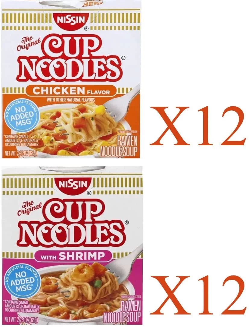24 Count Instant Cup Noodles Variety Pack U624079