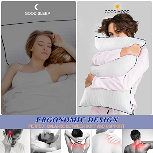 King Size Set of 2 Cooling Pillows with Down Alternative Filling K727