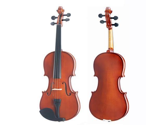 14-inch Solid Wood Viola with Case, Bow, Rosin, Bridge and Strings E51079
