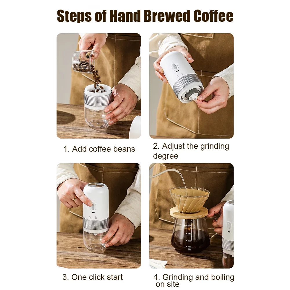 Cordless Electric Coffee Bean Grinder with 200ml Capacity V47093