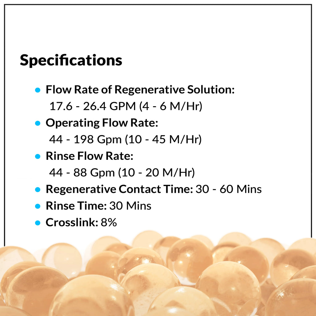 1/2 CuFt Cation Water Softener Resin Media A4334
