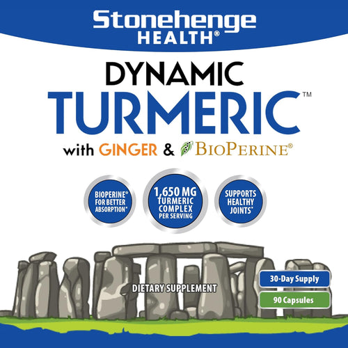 1,650 mg Turmeric Curcumin with Ginger, 90 Vegetarian Capsules I411