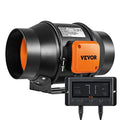 Inline Duct Fan with Temperature Humidity Controller, Quiet EC-Motor Ventilation Exhaust Fan K1485