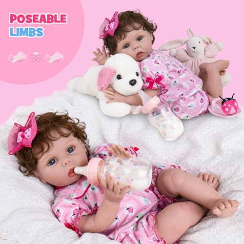 20 inch Realistic Reborn Baby Doll with Gift Box Set T713189