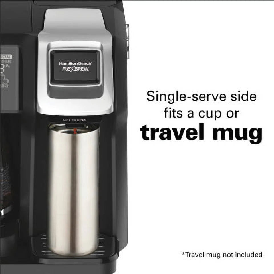 Black & Silver Single-Serve Coffee Maker S213922