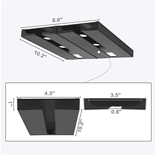 Black 4 Pack Plastic Wine Glass Rack with 4 Coasters B212