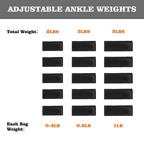 1 Pair Adjustable Ankle Weights U64849