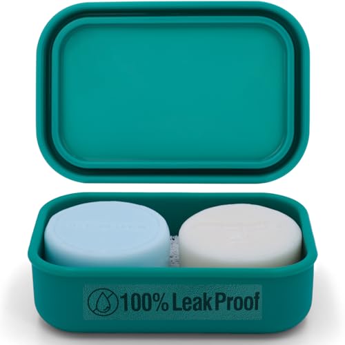 Off-White Silicone Travel Soap Case with Draining Layer F5828