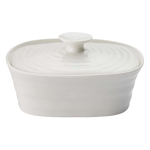 White Porcelain Covered Butter Dish T826812