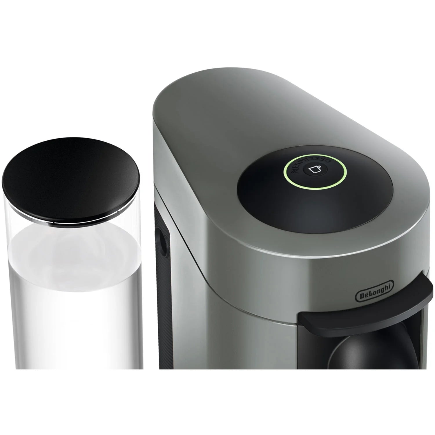 Gray Coffee and Espresso Machine with Aerocinno G984779