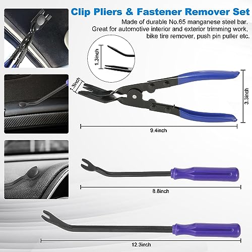 342 Pcs Trim Removal Tool Kit with Clip Plier R949709