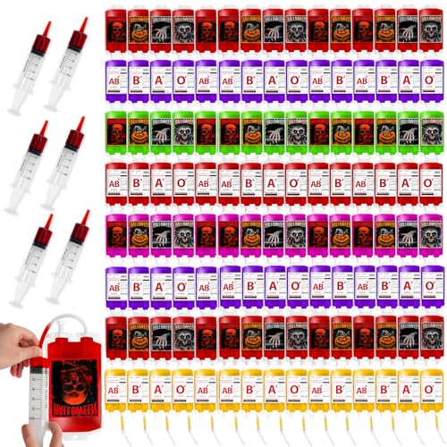 120 Packs Halloween Blood Bags for Drink Z3653