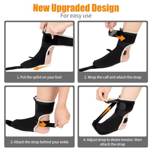 Plantar Fasciitis Night Splint Sock Black (Small) C489