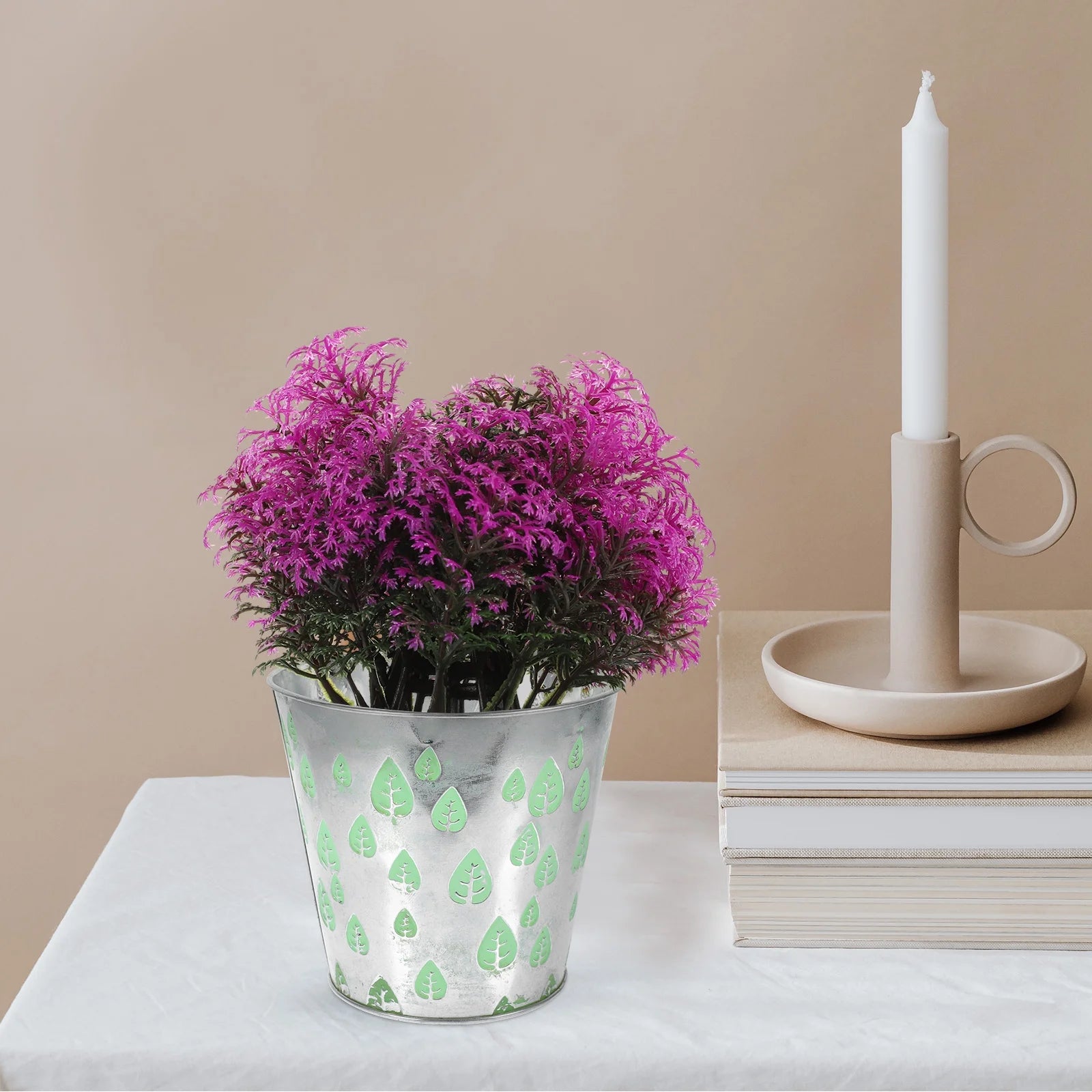 Light Green Tall Plant Stand D43801