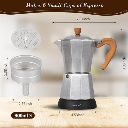 6 or 3cup Electric Espresso Coffee Maker H298