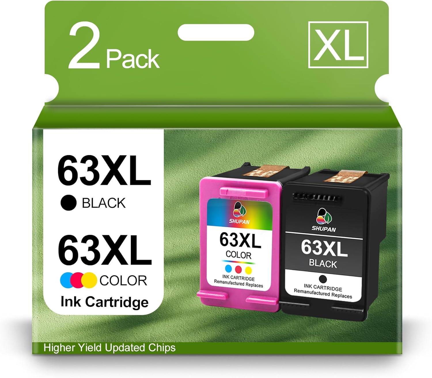 63XL Black and Color Ink Cartridge Combo Pack E204