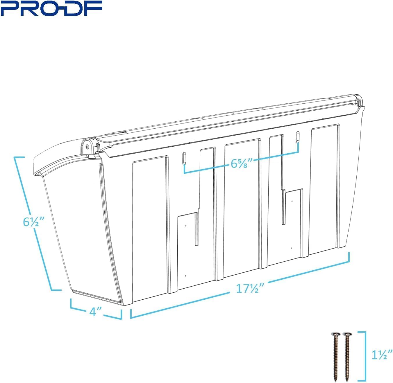 White Plastic Horizontal Mailbox with Newspaper Hook E992394