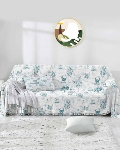 L 71"x118" Brown Sofa Couch Slipcover Z9564