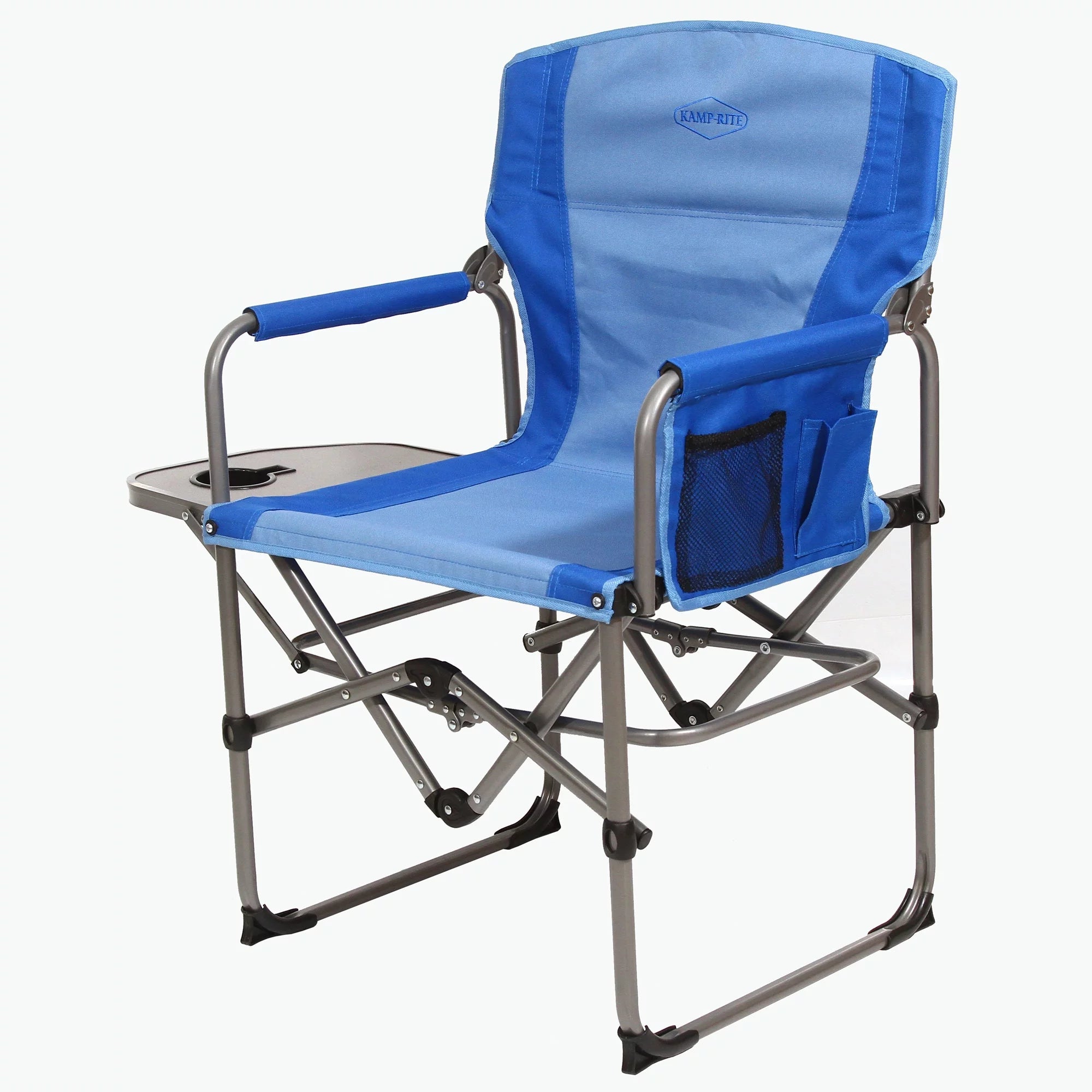 Outdoor Camping Folding Director's Chair with Side Table O4386
