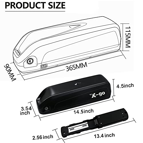 36V 13AH Lithium Ebike Battery Pack with Charger and BMS Q424