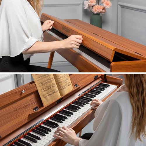 Weighted Digital Piano with Hammer-Action Keyboard O2532