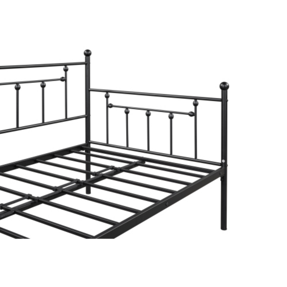 Black Metal Daybed with Trundle C3967