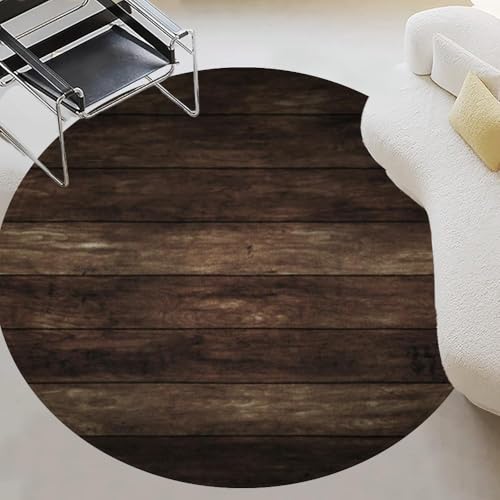 Small Round Area Rug 3ft Washable Carpet H923