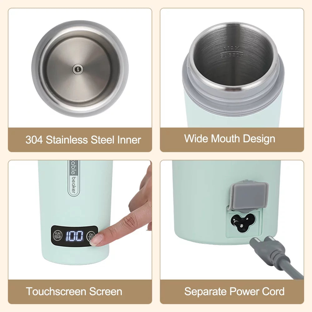 Stainless Steel Portable Electric Kettle, 350ml M884175