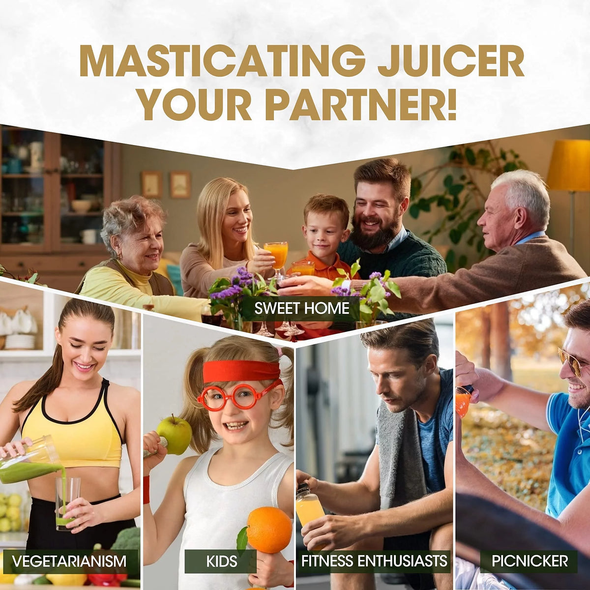 Slow Masticating Cold Press Juicer E4124