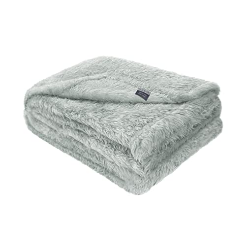 Gray 24x29 Inch Fluffy Fleece Dog Blanket U3613