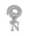 Silver Ice CZ Tennis Chain Necklace C366118