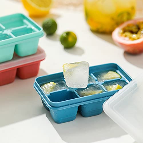 3 Pack Mini Ice Cube Trays with Lid Silicone P1887