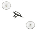 Black 20 inch Trike Conversion Kit with Two Steel Wheel 72 Spoke T499