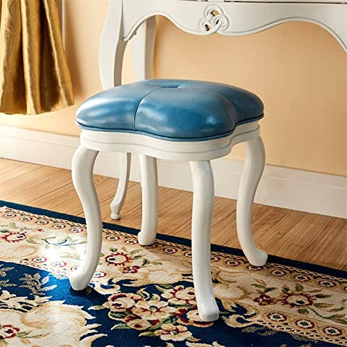 Upholstered Solid Wood Vanity Stool M2976