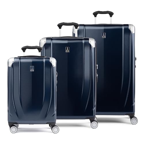 Royal Blue 21 Inch Hardside Expandable Luggage with 8 Spinner Wheels Q1716