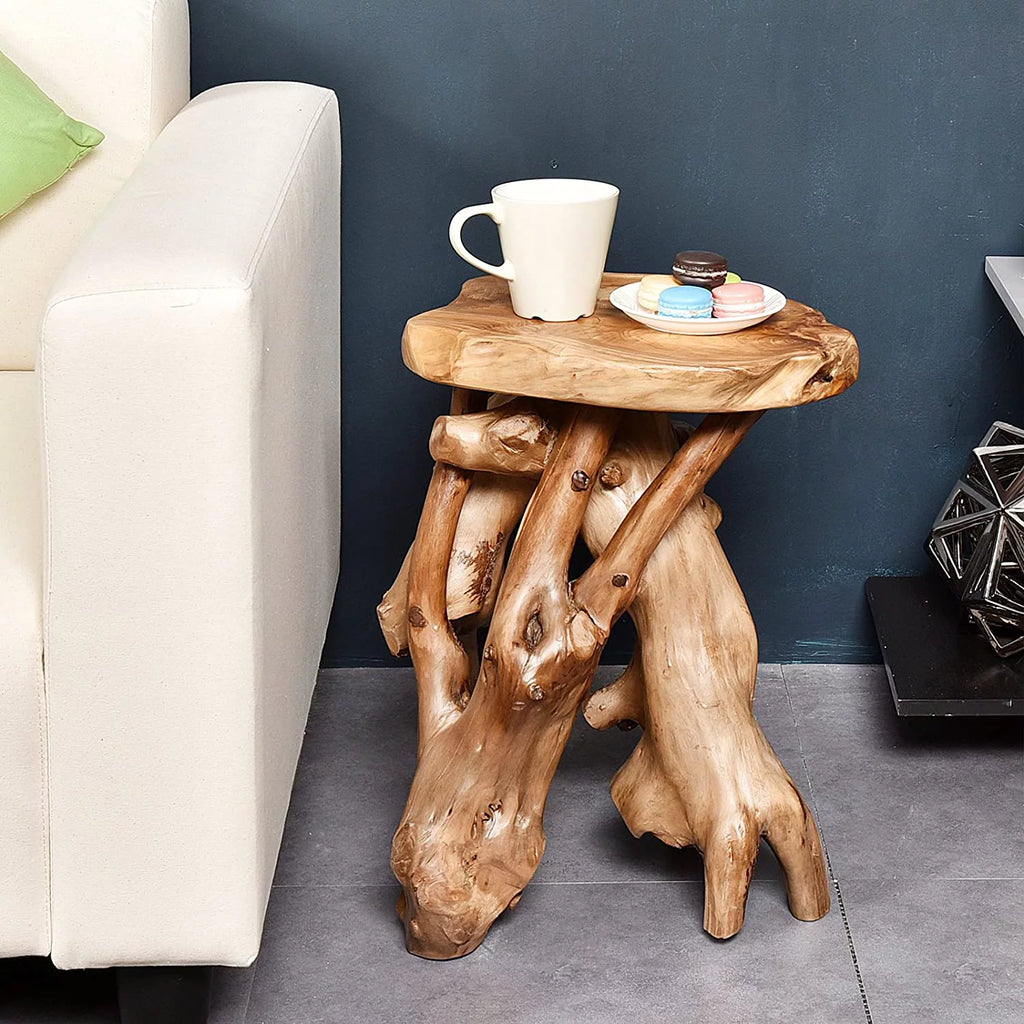 Tree Stump Side Table, 19" Tall R646