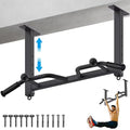 32" Ceiling Mounted Heavy Duty Pull Up Bar with Punching Bag Hanger and Resistance Bands C46598